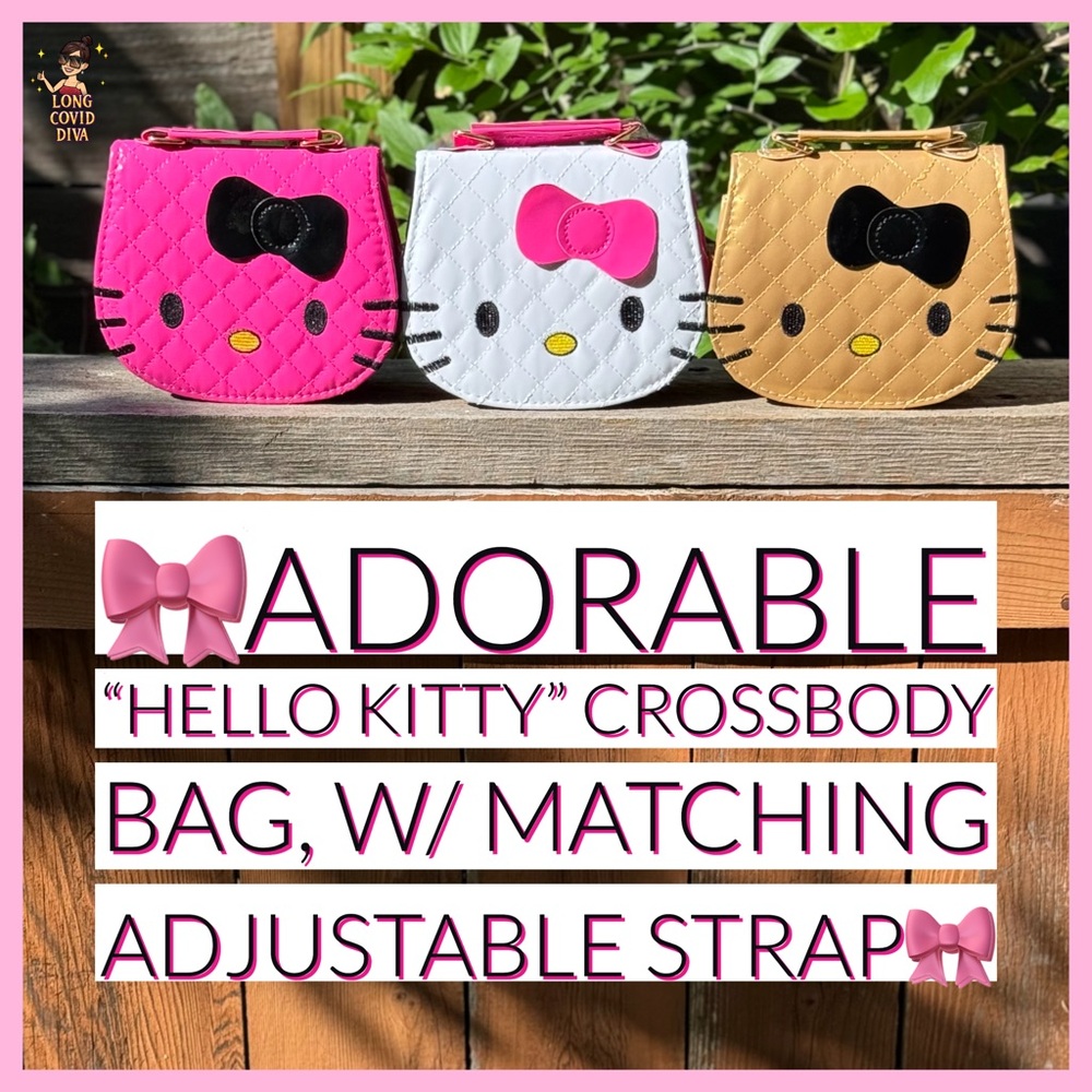 🎀Adorable “Hello Kitty” Crossbody Bag, w/ Matching Adjustable Strap🎀